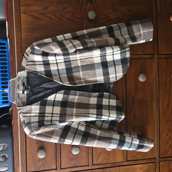 FOREVER 21 cropped open front jacket - Picture 1 of 3